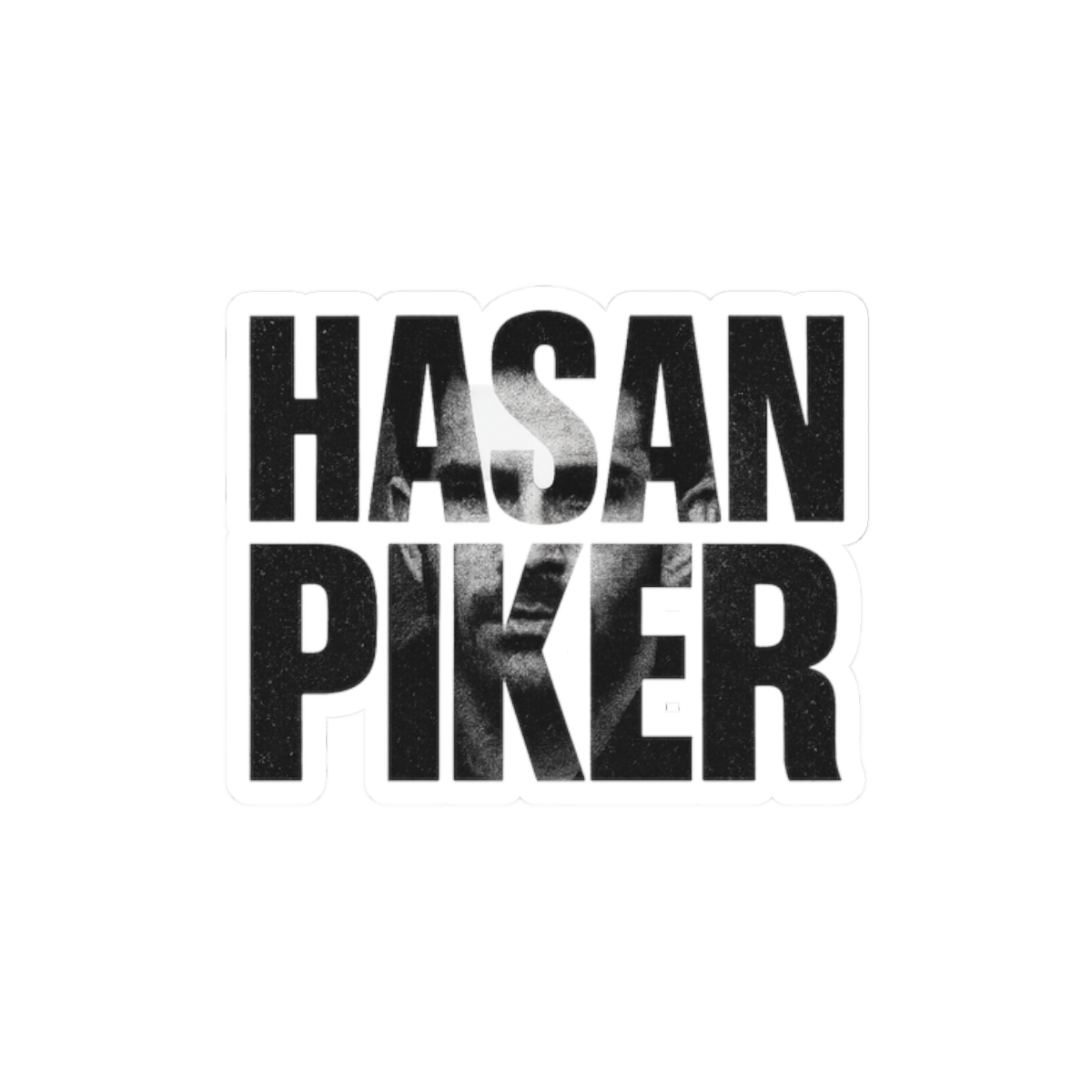 Hasan Piker Sticker | Bold Leftist Vinyl Decal - alternate angle 3, merchandise