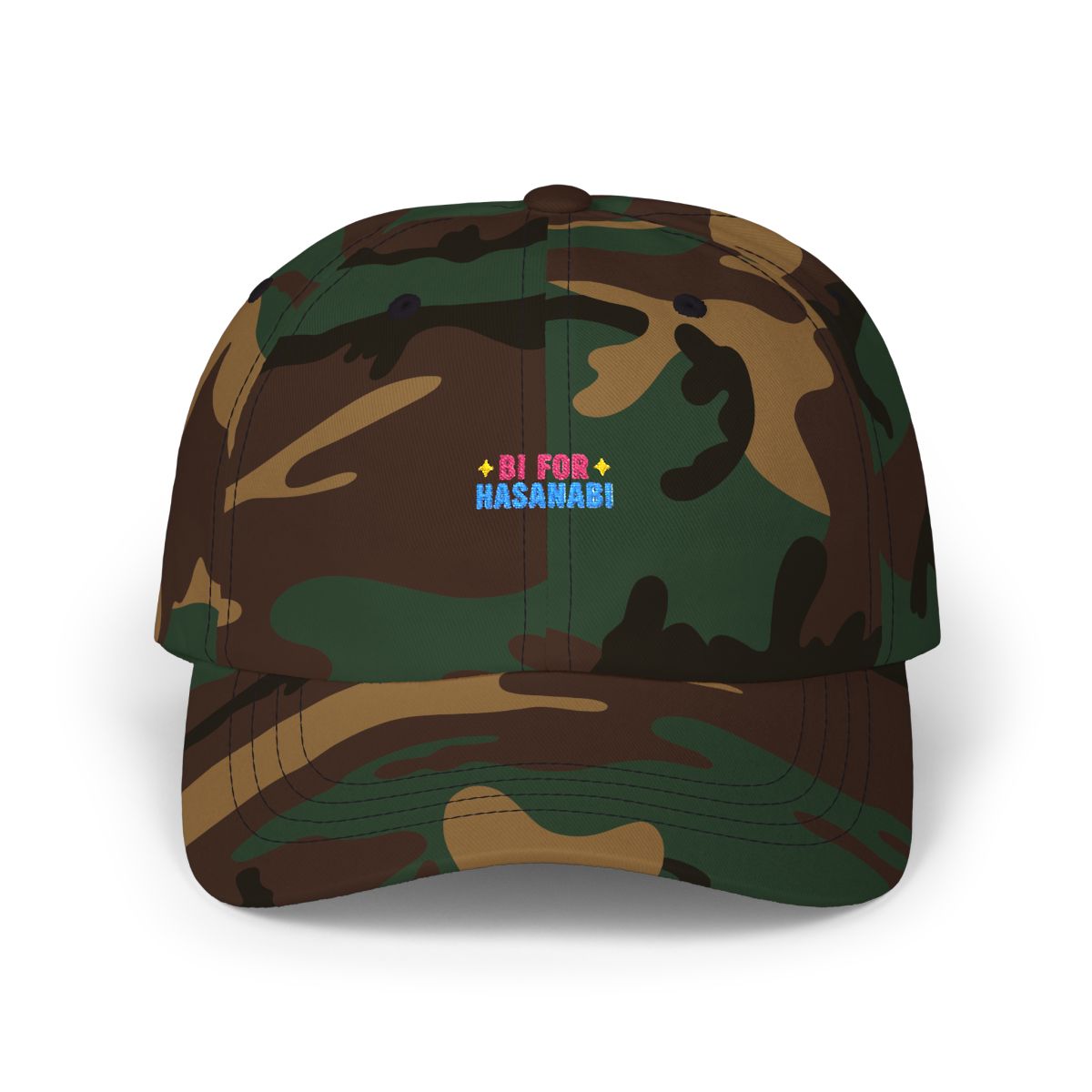 Bi for Hasanabi Embroidered Dad Hat - alternate angle 4, merchandise